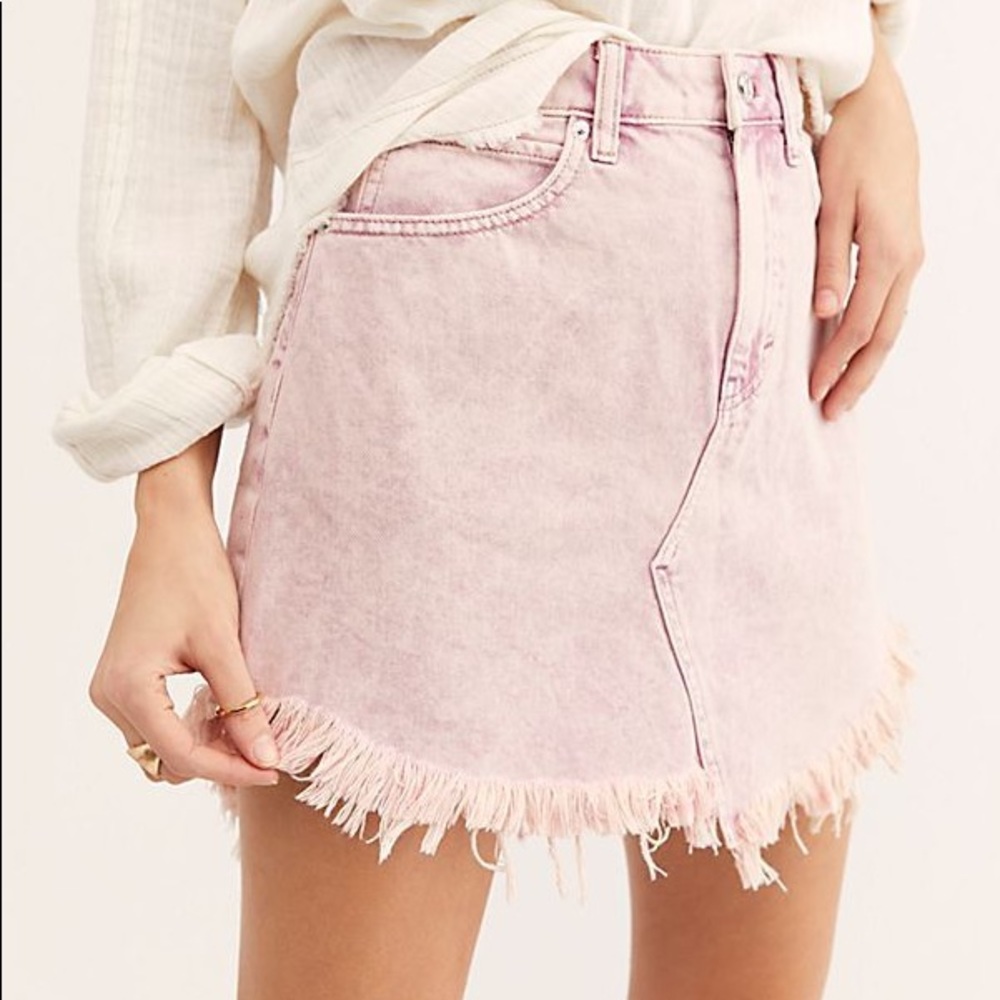 Free people bailey skirt pink